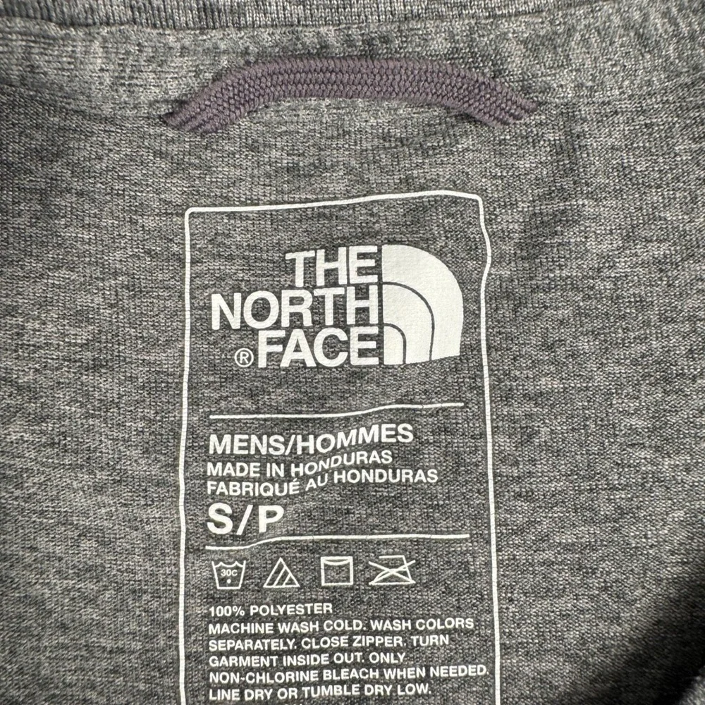 The North Face Mens Small Gray Short Sleeve Graphic Logo T-Shirt‎ Heathered S